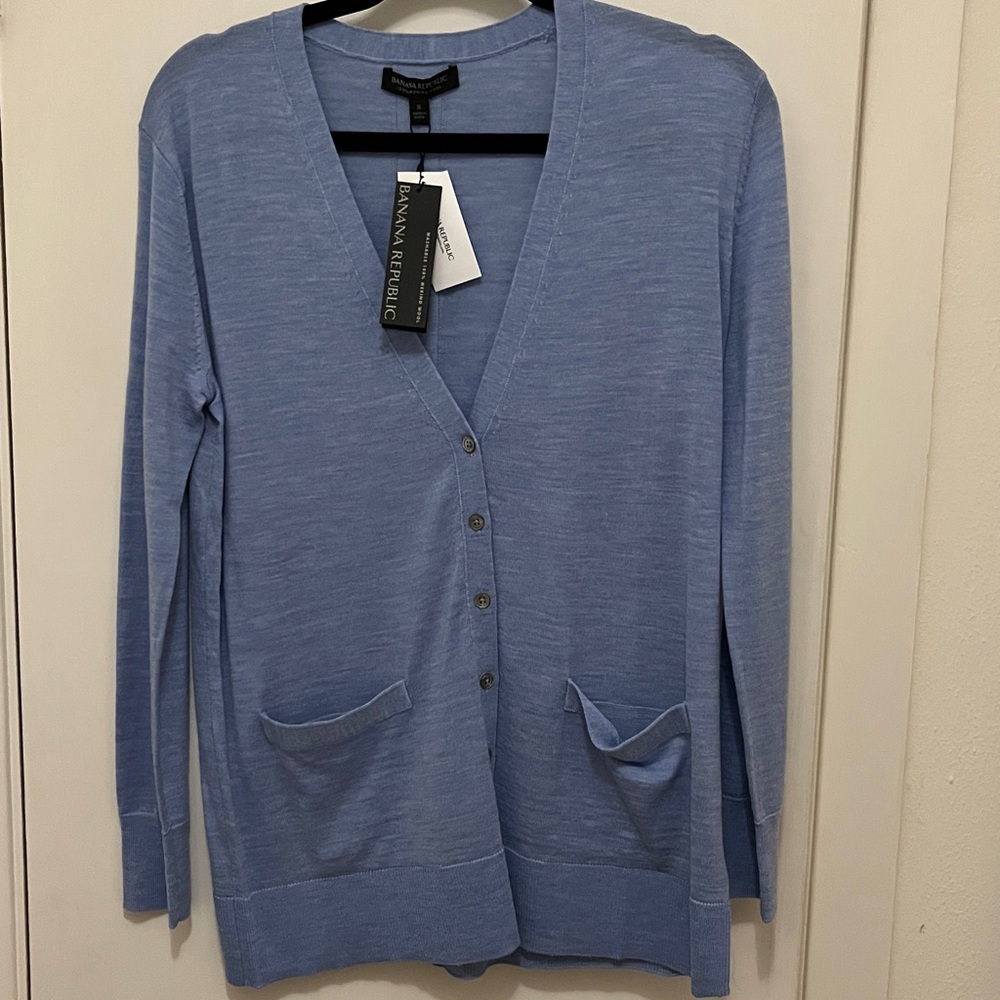 Banana Republic Sky Blue Knit Cardigan
NEW WITH TAGS